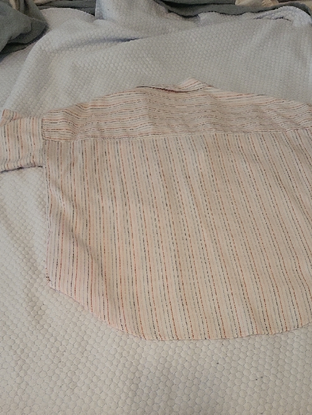 Madewell Stitched Multicolor 100% Cotton Boxy Button Down Camp Shirt Size Large - Picture 4 of 7